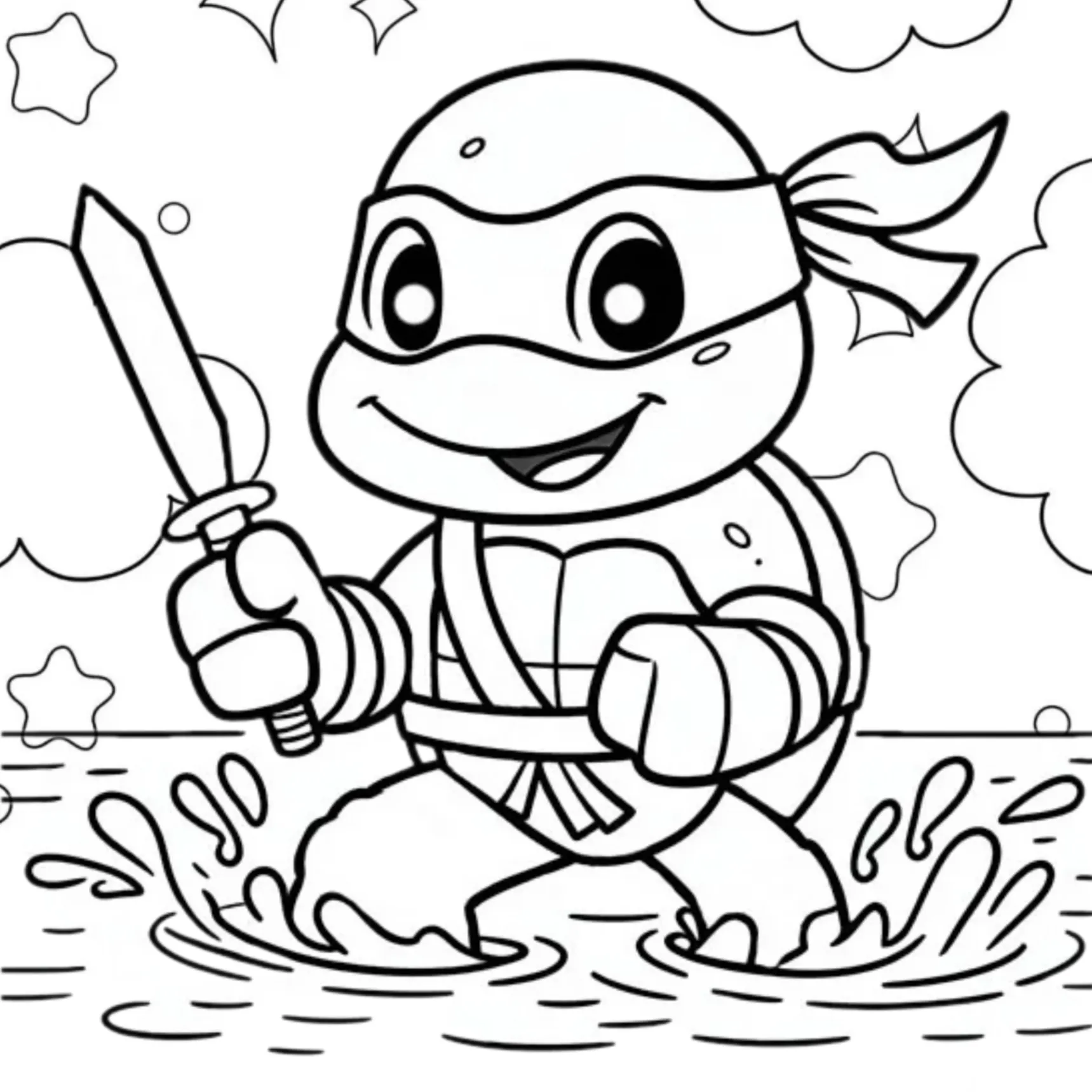 Ninja Turtles Coloring Pages