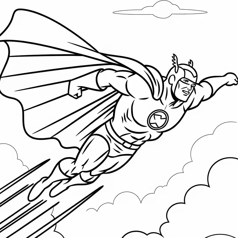 Superhero Coloring Pages