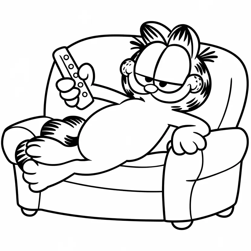 Garfield Coloring Pages