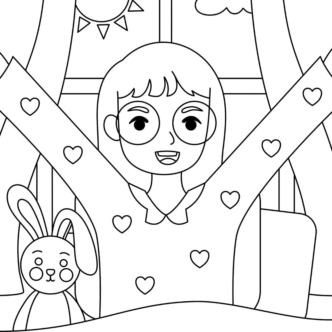 Daily Routine Coloring Pages